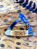 Limited Edition Case Amber Bone Lumbee Canoe Pocketknife