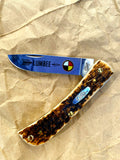 Case Amber Bone Sod Buster Jr Lumbee Pocketknife
